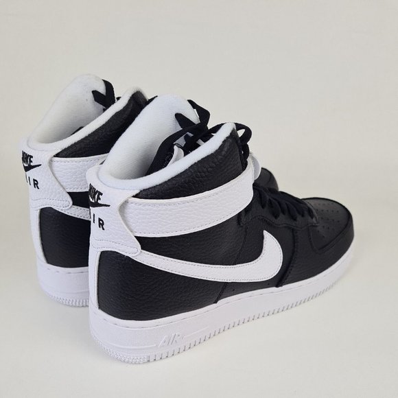 Nike Air Force 1 High '07 Shoes Black White Men's New - Picture 7 of 13
